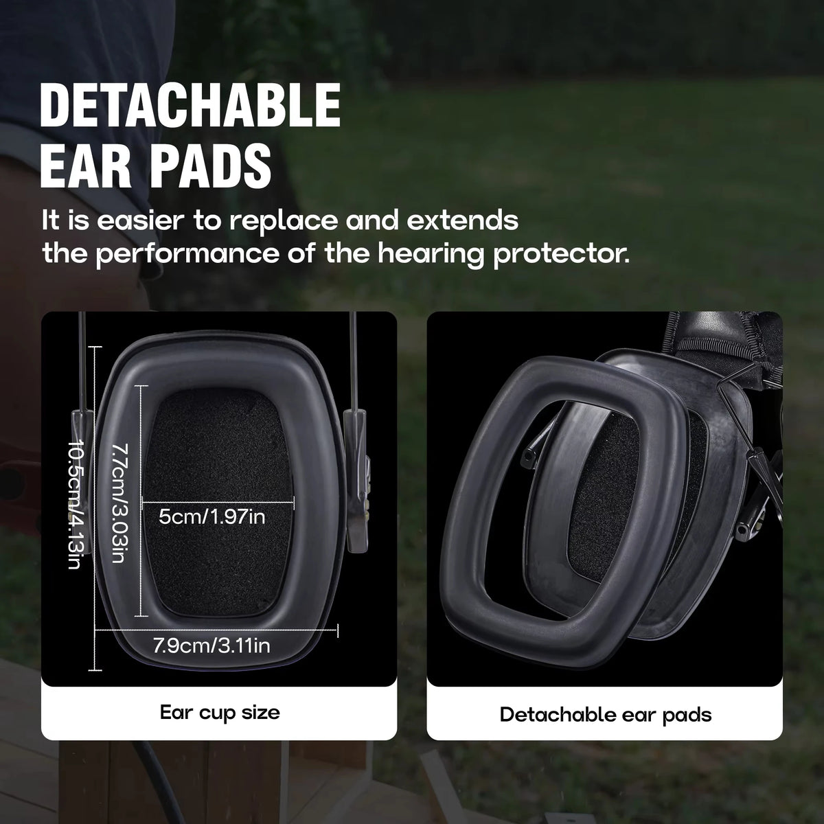 Outdoor Hunting/shooting Earmuffs passive Reduce Noise To Protect Hearing, Train Tactical Headphones To Strengthen Human Voice
