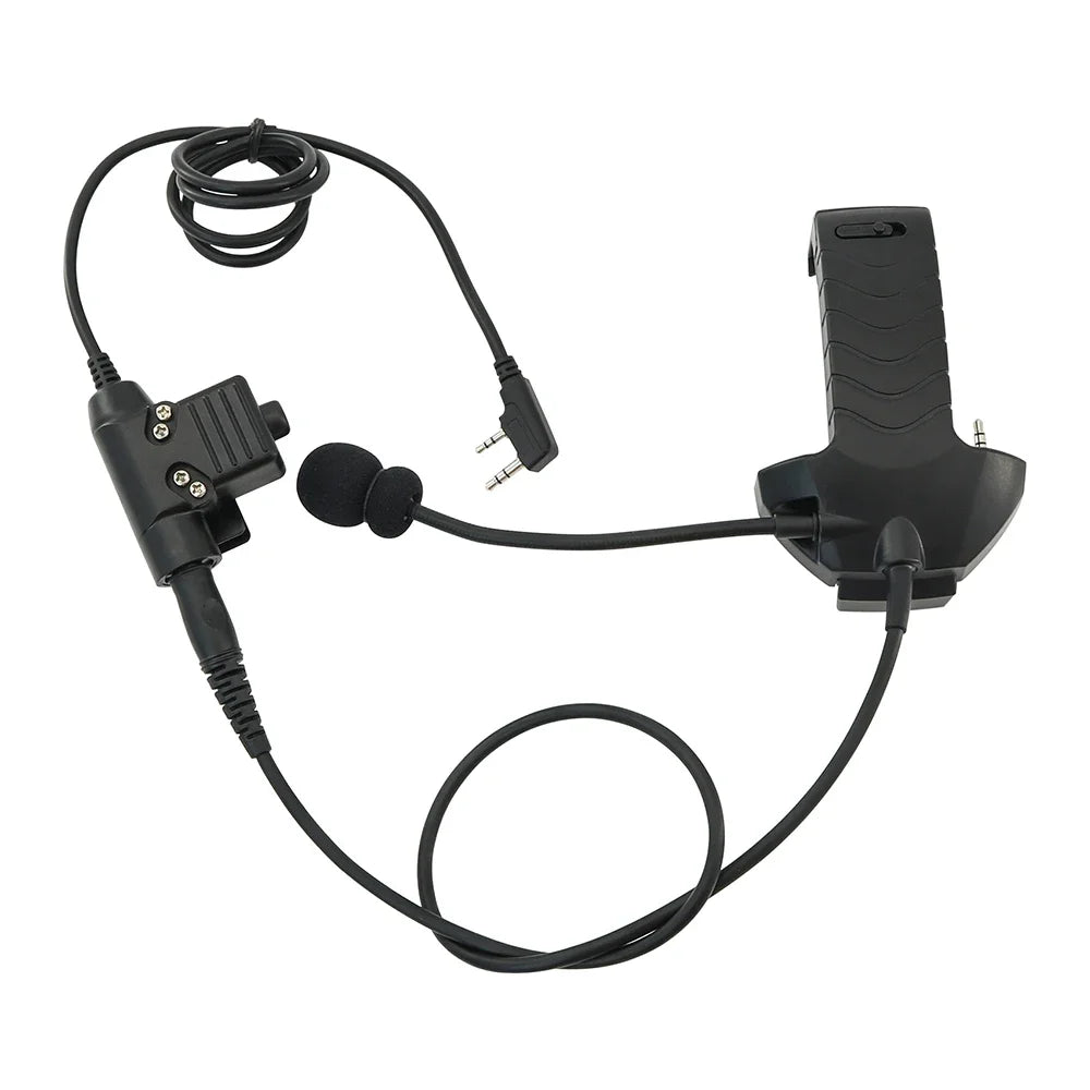 2023 New Tactical Headset Electronic Shooting Earmuff Adapter External Microphone Kit for Walkerrazor Electronic Earmuffs