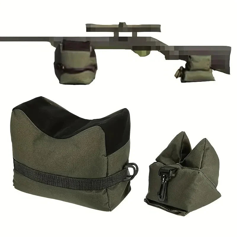 Precision Shooting Sand Bag Adjustable Rifle Rest Stabilizer Heavy Duty Support for Hunting Sighting Scope Bench Rest