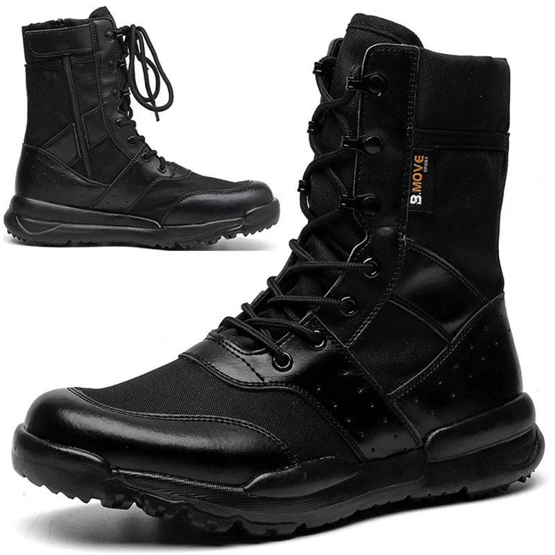 Summer Breathable Men Women super Lightweight Boots  Tactical Airsoft Paintball Boots Side Zipper Male Desert Combat Ankle Boots