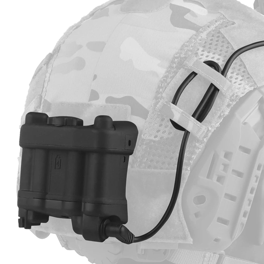 Elastic Adjustment Balance Weight Bag Adjustable Helmet Counterweight Pack Battery Storage Holder Pack for AN/PVS31 Battery Case