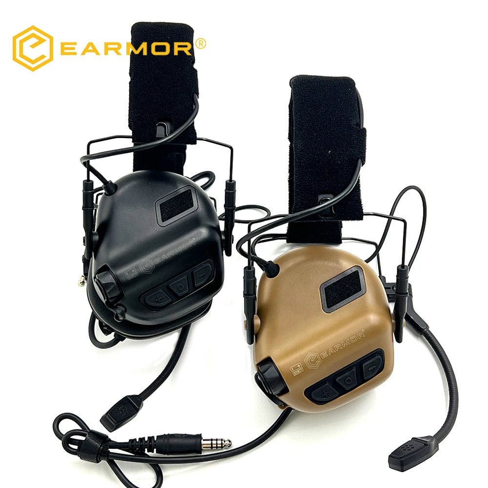 2025 EARMOR Active Shooting Earmuffs M32 SE Electronic Hearing Security Protection Noise Reduction Hunting Headphone Foldable