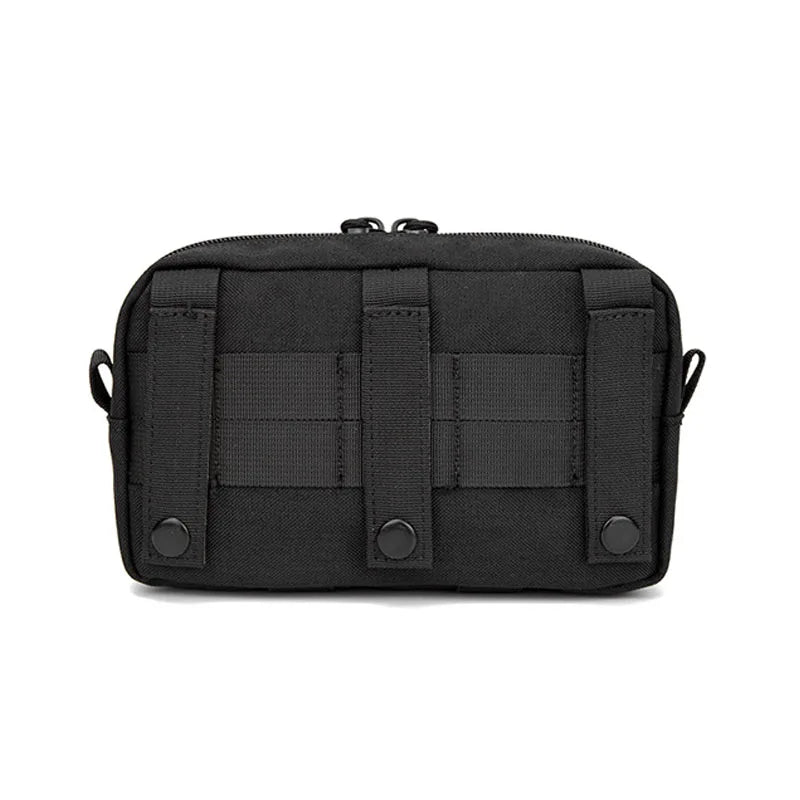 Tactical Molle Horizontal Admin Pouch with Front Drawstring Pocket EMT Pouch EDC Utility Orgaznier Bag Hunting Fanny Pack
