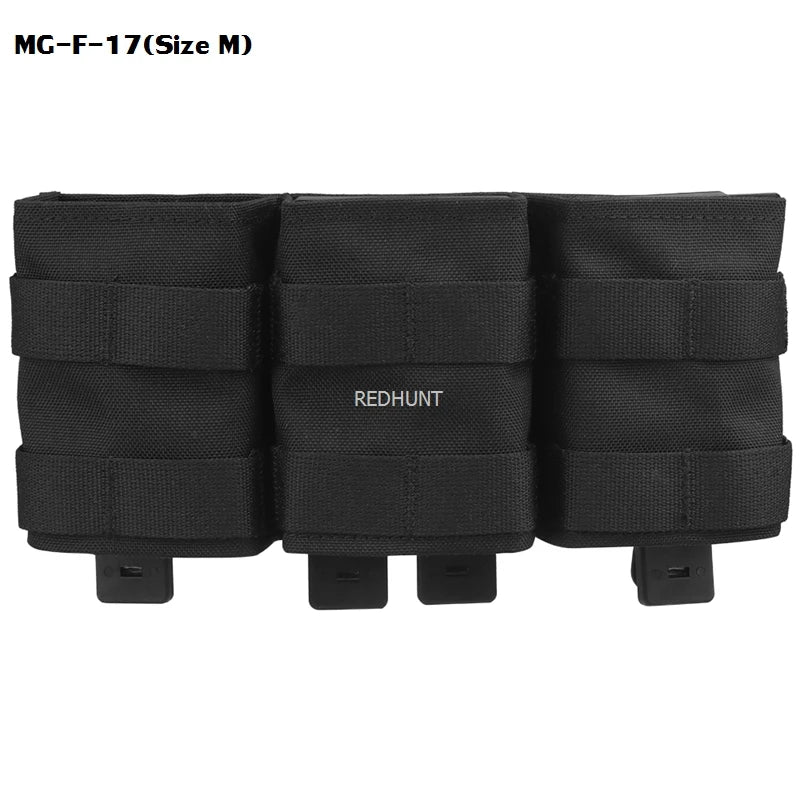 Molle Combat Bag Vest Mag Pouch Pack Fast Cartridges Clip Ammunition Carrier Ammo Holder Tactical Mag 7.62 Triple Magazine Pouch
