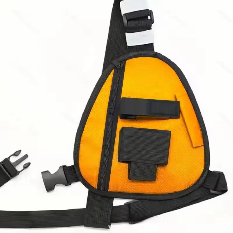 1 PC Radio Chest Harness Carrying Bag Two Way Radio Pack Walkie Talkie Chest Bag for Hiking Construction Sites Climbing Sports