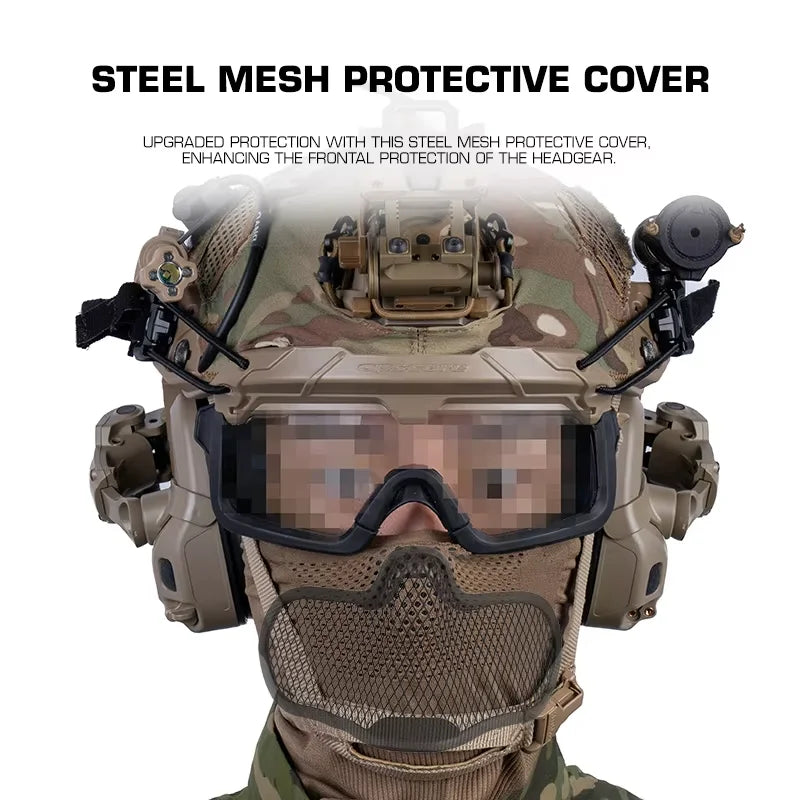 Full Face Mask Headger Motocross Riding Scarf Tactical Airsoft Head Cover Cosplay Party Hat Hunting Training Gear Ranger Green
