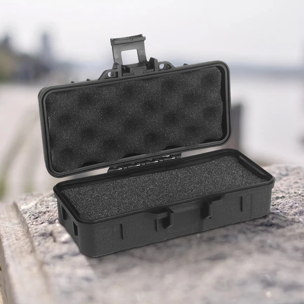 Survival Storage Container with Sponge Sealed Shock Absorption Box Dustproof Safety Protective Tool Case Outdoor Accessories