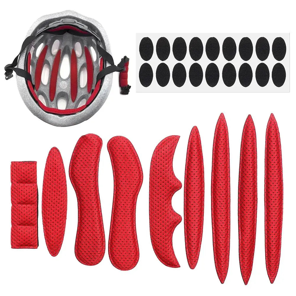 27pcs/set Cycling Sealed Universal Foam Pads Set Helmet Inner Padding Kit Protection Pad Replacement