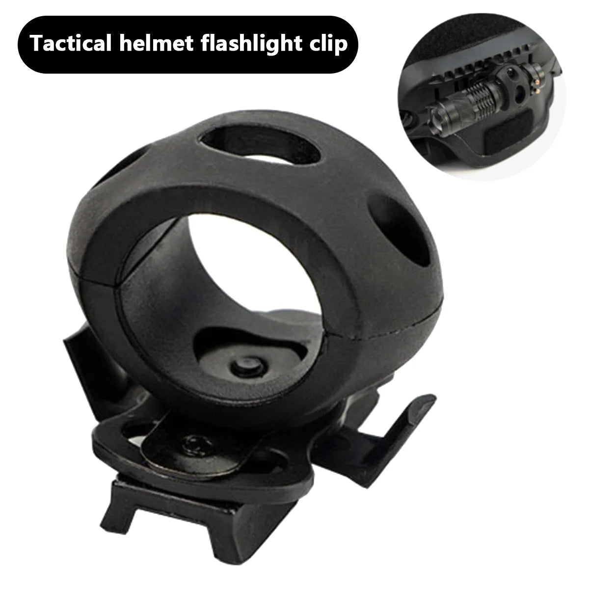 Tactical Helmet Adaptor Outdoor Sports Cycling Headlight Holder Mount Clamp Universal Rail Helmets Light 1 Inch 1.2 Inch 30mm