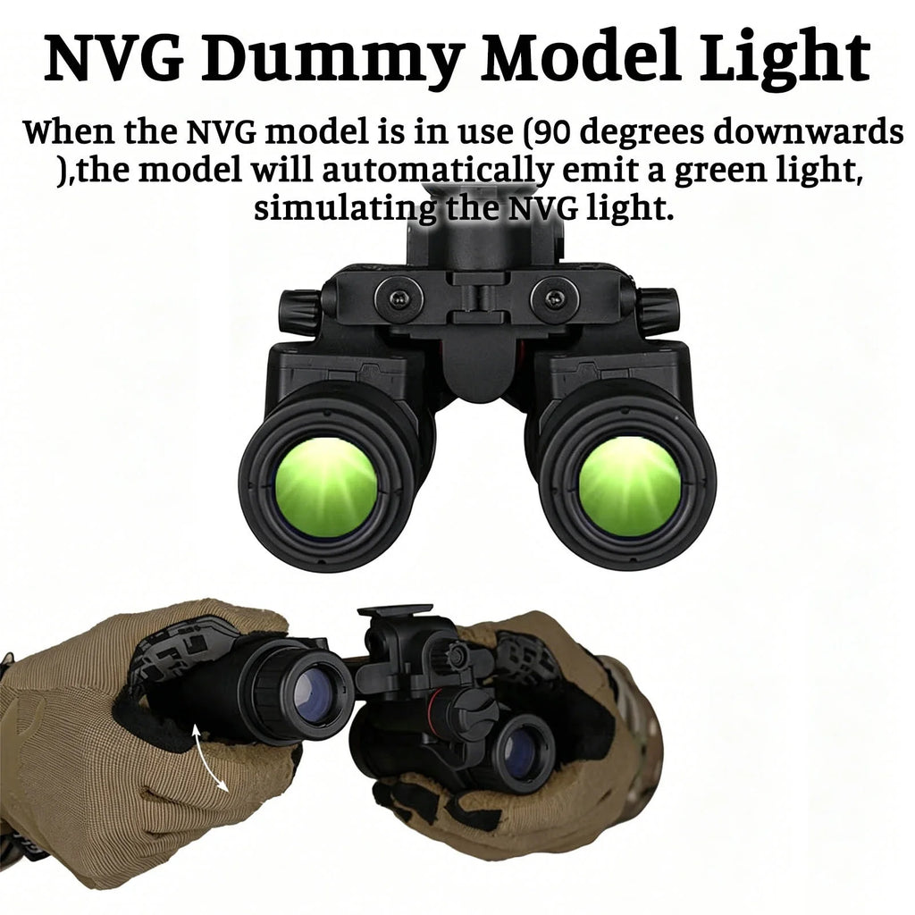 Tactical Airsoft Helmet Set with GPNVG18 NVG Model, Cover, Headset & Signal Light for Paintball Military Wargame Hunting Gear