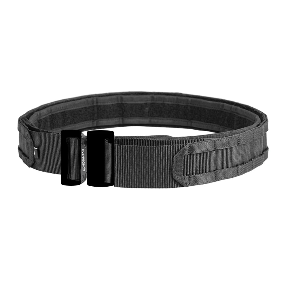 OPHIDIANTAC 2 Inch Outdoor Belt Quick Release Metal Buckle MOLLE Webbing Belt Men Hunting Sport Waist Belt Nylon Utility Belt