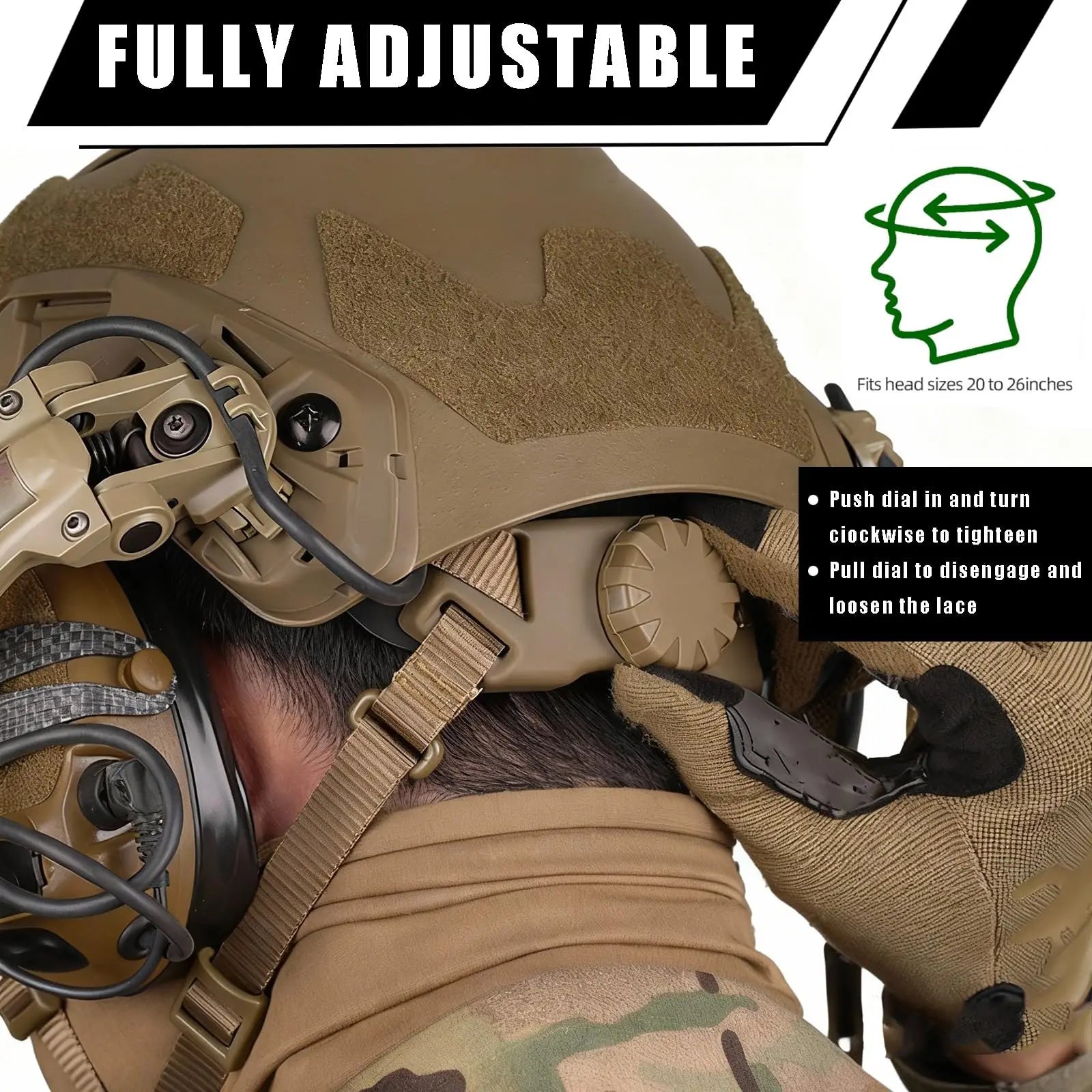 Tactical Helmet Set Airsoft Fast Protective Equipment with Headset NVG Mount Helmet Light Communication Headset for CS Cosplay