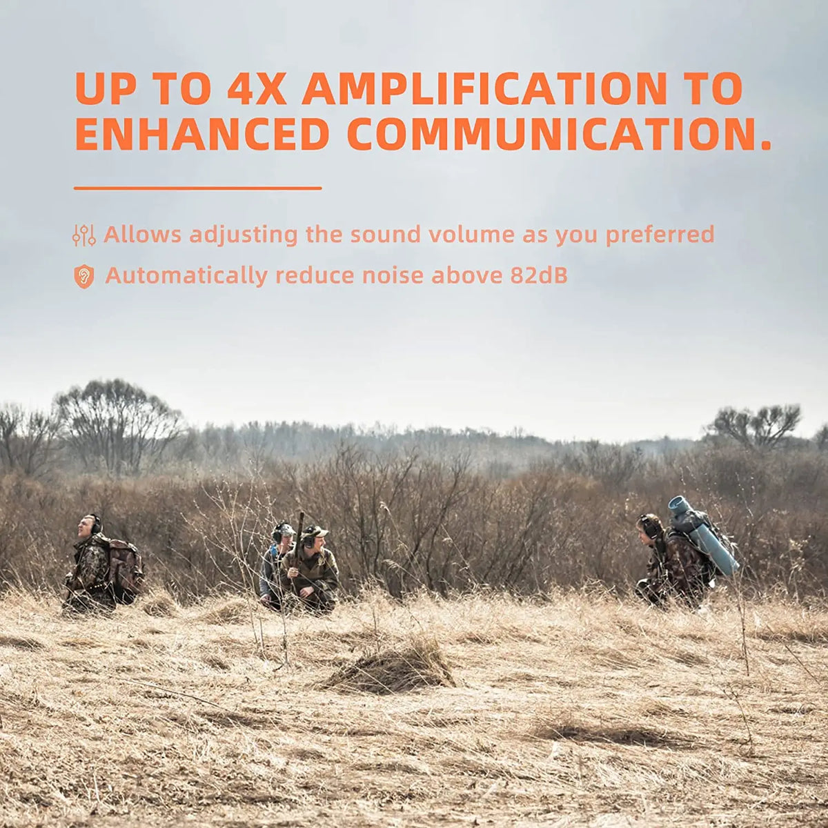 ZOHAN Ear Protection Electronic Hearing Protection Sparta Active Protector for Shooting Earmuffs NRR 23dB Noise Reduction