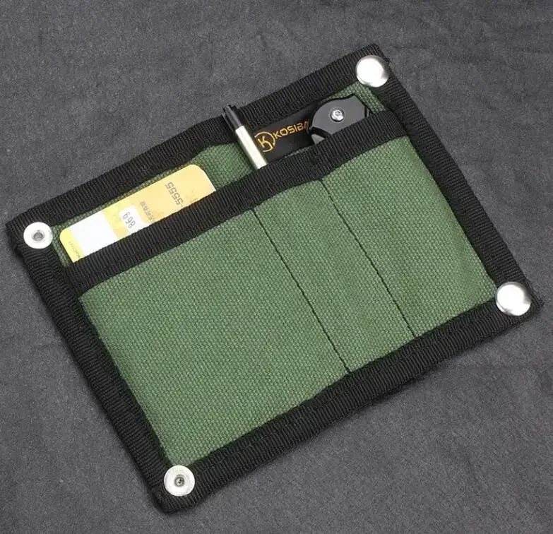 EDC Bag Nylon Organizer Pen Card Wallet Storage Portable Bag Molle Tactical Bag