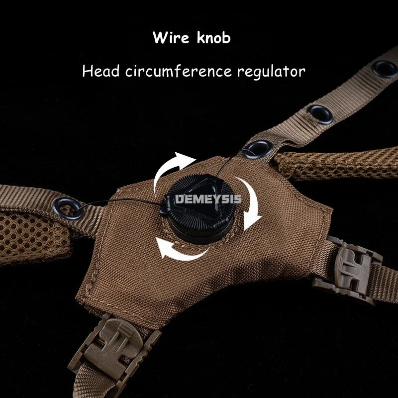 Tactical Helmet Straps Wendy Helmets Suspension System Shooting Hunting Helmets Adjustable Head Lock Chin Strap Accessories