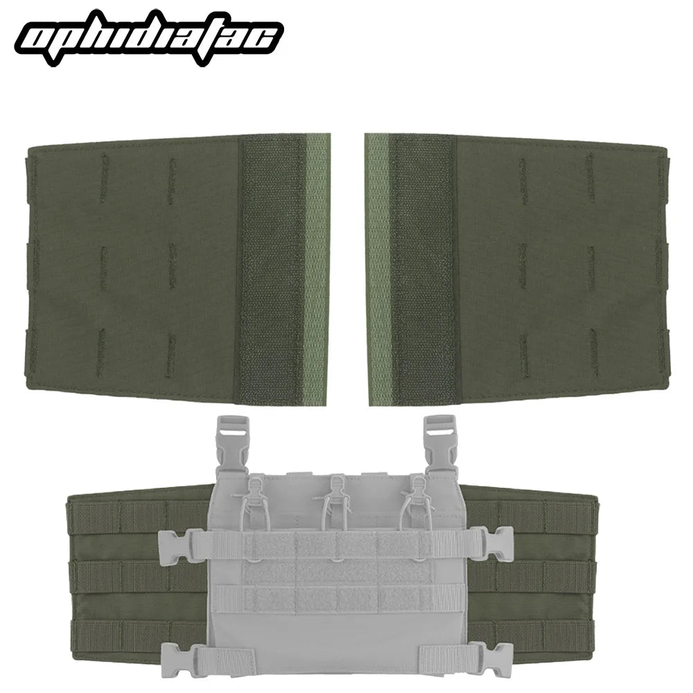 OPHIDIAN R Side Panel Set MOLLE Magazine Bag Bracket Hook and Loop Hunting Vest Chest Mount Air Gun Accessories