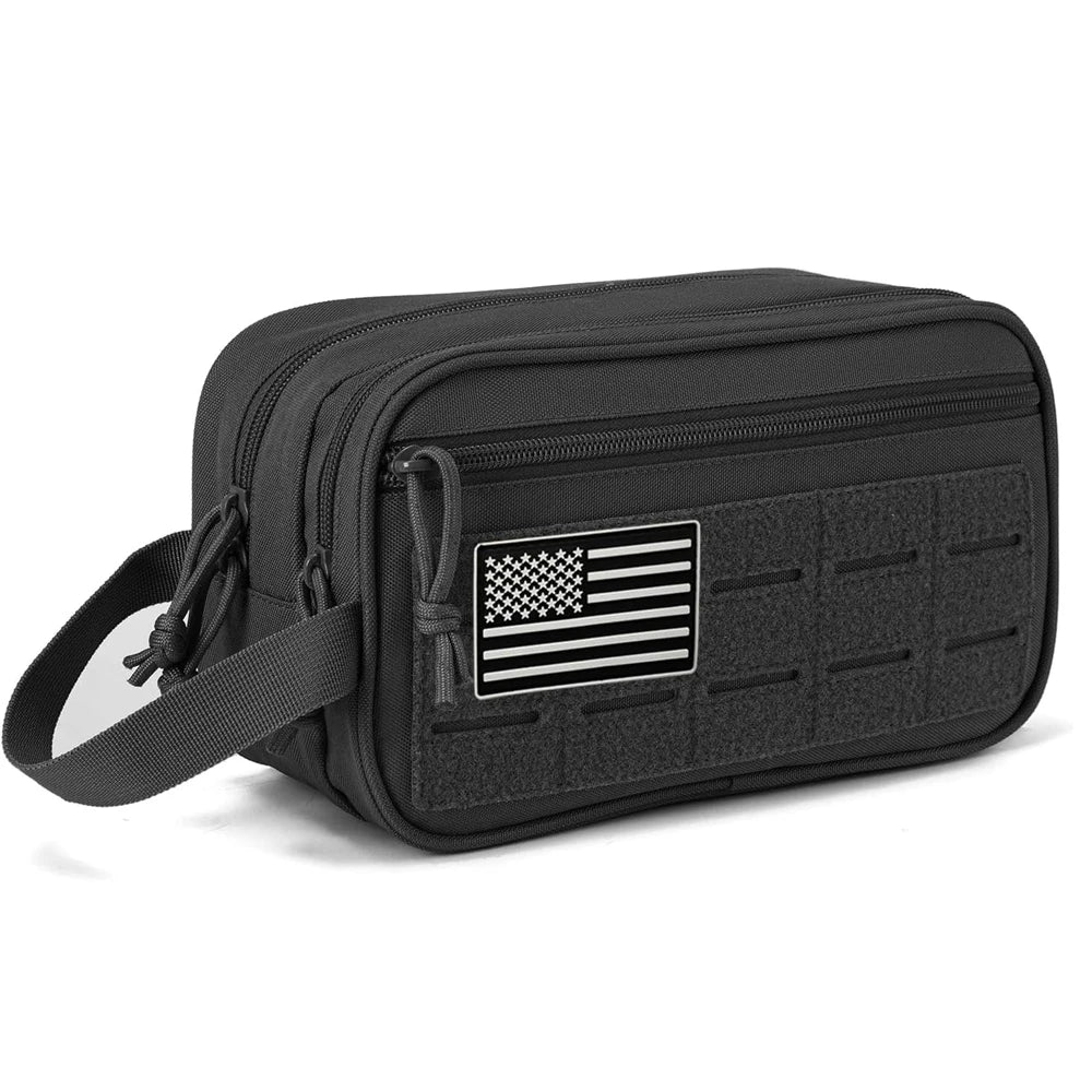 Tactical Molle Pouches Outdoor Toiletry Bag For Men Hygiene Bag EDC Tool Small Dopp Kit Mens Shaving Kit Travel Shower Bags