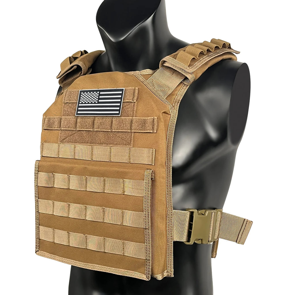 Lightweight hunting vest MOLLE expansion system, quick detachable waist, adjustable shoulder straps, Magic Sticky strap