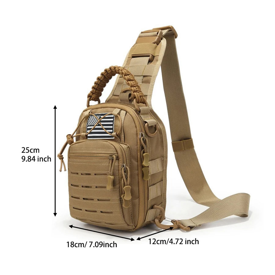 Multi functional chest bag, outdoor sports cycling chest bag, men's single shoulder diagonal cross bag