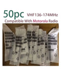50pc VHF Antenna for Motorola Radios Walkie Talkies GP88 GP88S GP328 GP338 GP338 PLUS 6Inch (15CM) 136-174 MHz