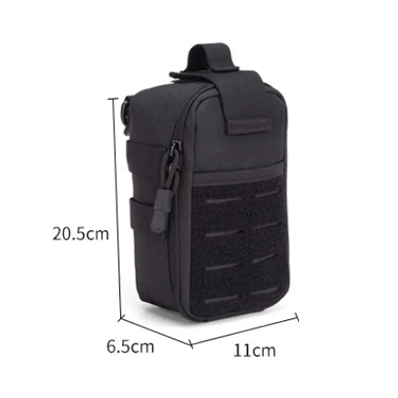 Tactical MOLLE First Aid Pouch 600D Nylon Water Resistant EDC Medical Bag Organizer for Outdoor Hunting Hiking Camping
