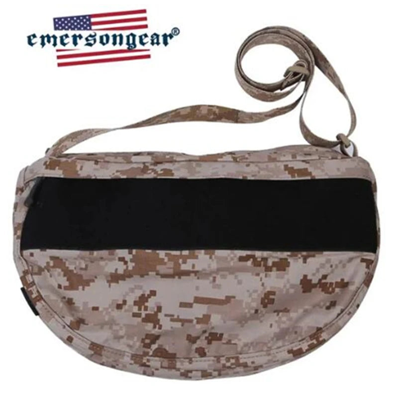 Emersongear Tactical Side Carry Messenger Bag Waterproof Camo Shoulder Crossbody Backpack Cycling Camping Students Outdoor Nylon