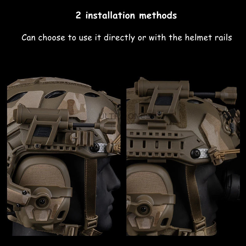 Tactical Helmets Flashlight Multifunctional Personal Lighting System Charge Light Hunting Shooting Green Blue Red IR LED Lamp