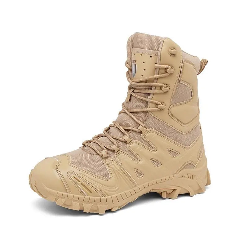 TopFight Big Size 46 45 Outdoor Hiking Boots Lace Up Mountaineering Shoes Unisex High Tube Motorcycle Rubber Men Desert Boots