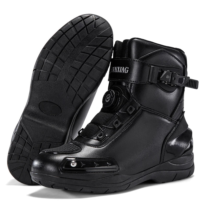 New Motorcycle Boots Men Waterproof Anti Slip Motos Riding Shoes TPU Anti Collision Protection Man Motorbike Protective Boot