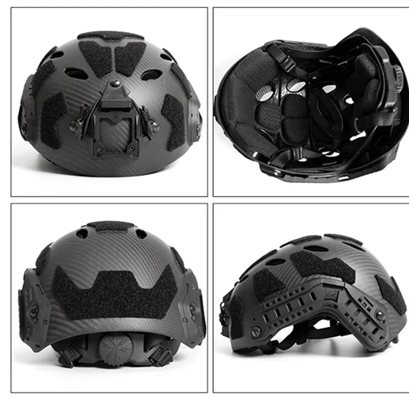 Outdoor Sports Protective Tactical Helmet, FAST Carbon Fiber, SF, Version CS, New