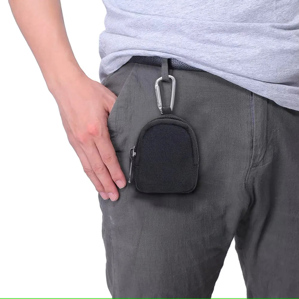 Outdoor Tactical EDC Pouch Key Wallet Holder Men Coin Earphone Pouch Bag Keychain Zipper Pocket Portable Key Bag