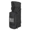 Single shoulder crossbody sports water bottle bag with a detachable cylindrical buckle design and front auxiliary pocket
