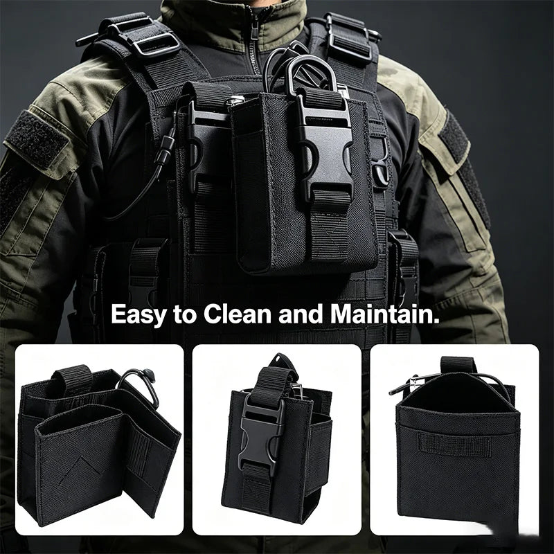 Outdoor sports Mole walkie-talkie bag, wireless calling device bag, multi-functional accessory small waist bag, waterproof