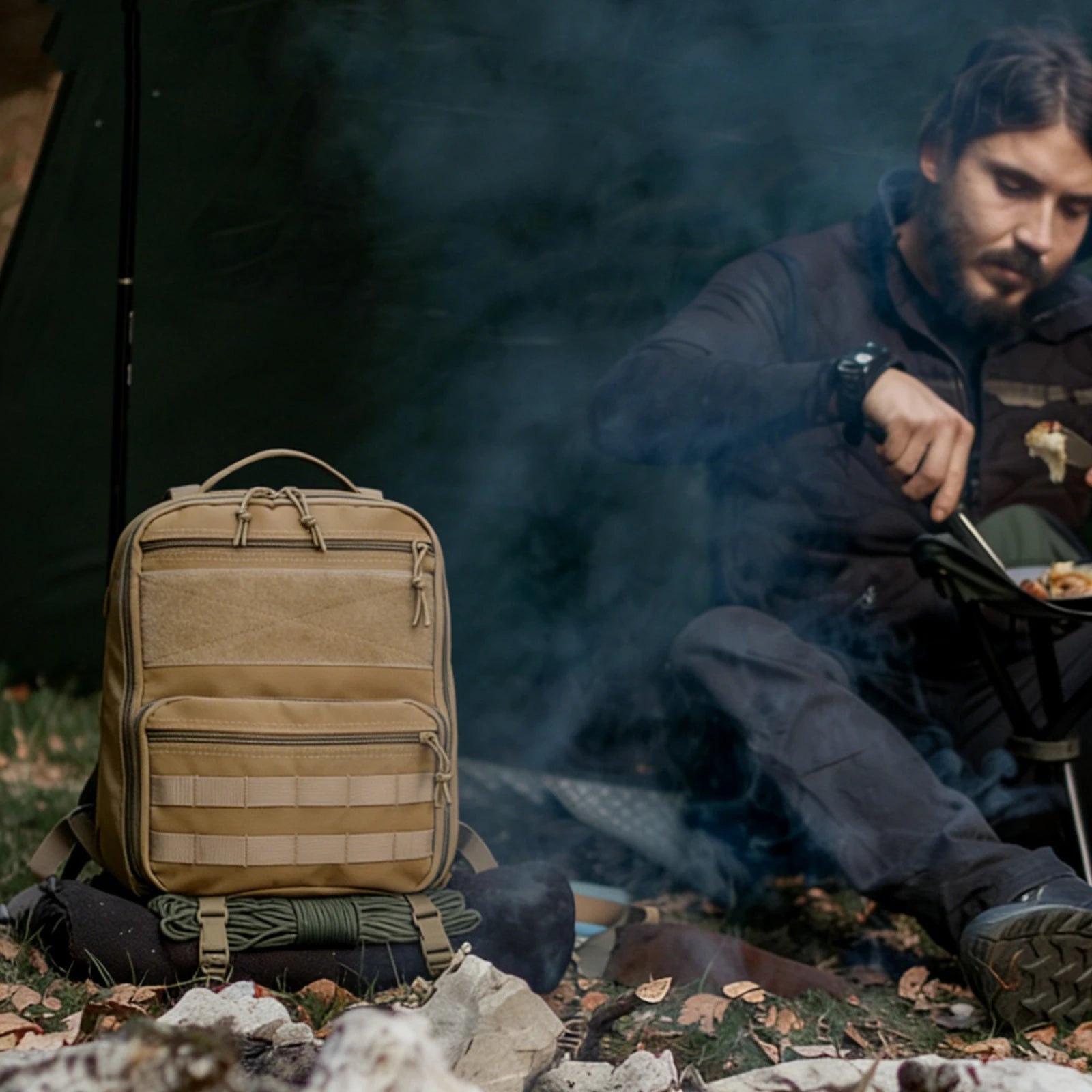 Tactical MOLLE Backpack – Outdoor EDC Backpack – Multi-Functional Tactical Backpack for Cycling, Hiking, and Mountain Biking