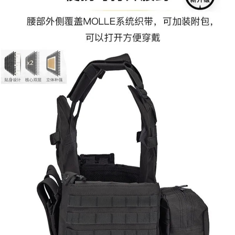 Children Nylon Gear Tactical Vest Body Protection Hunting Carrier Children Accessories Pouch Training Camping Kid Camo Vest