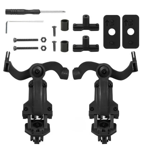 Tactical Headset Bracket Rail Mount Kit ARC Helmet Rail Adapter For OPS Core ARC and Team Wendy M-LOK Rails Headphone Brackets