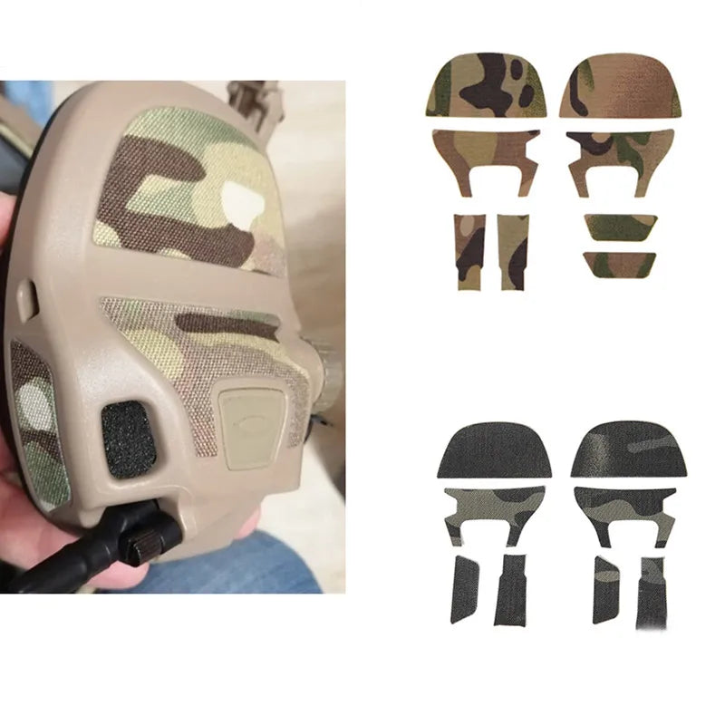 FMA Amp Tactical Communication Headset Stickers Set Skin Decorative Protection Stickers