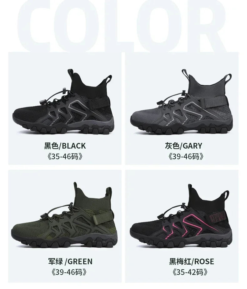Unisex Breathable Quick Drying Fishing Water Sport Shoes Summer Upstream Barefoot Aqua Boots Outdoor Non-Slip Women Beach Shoes