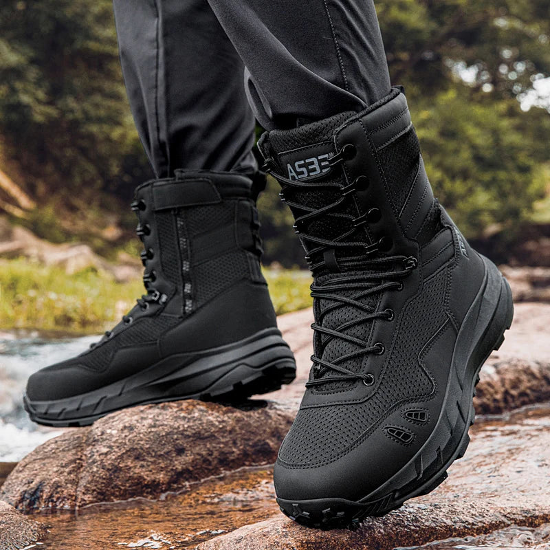 High Quality Men Shoes Tactical Boots Anti Slip Breathable Outdoor Jungle Off-road Hiking Boots Zapatillas Hombre Hunting Boots