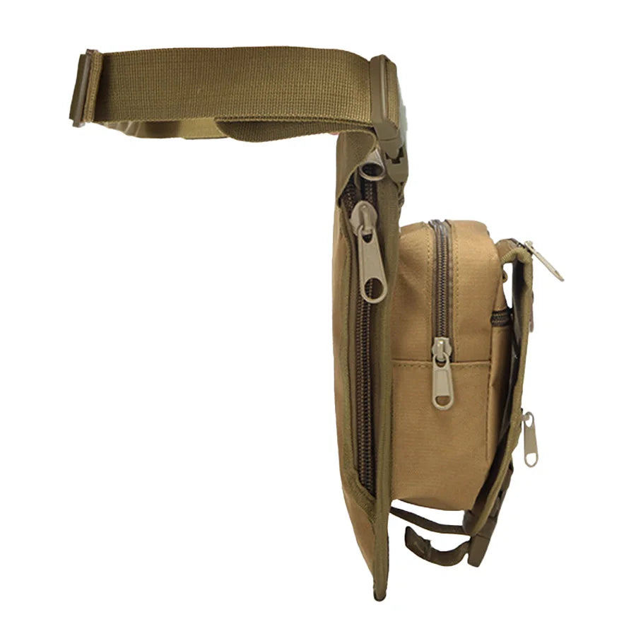 Camouflage outdoor sports waist bag training leg bag large capacity waterproof mountaineering waterproof multifunctional bag