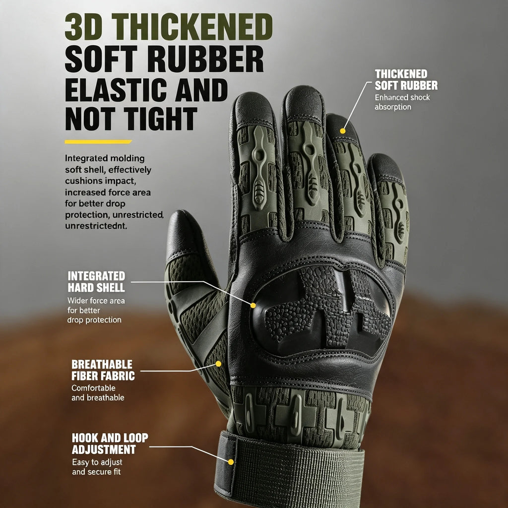 Tactical Full Finger Gloves Protective Gloves Motorcycle Climbing Outdoor Sport Gloves