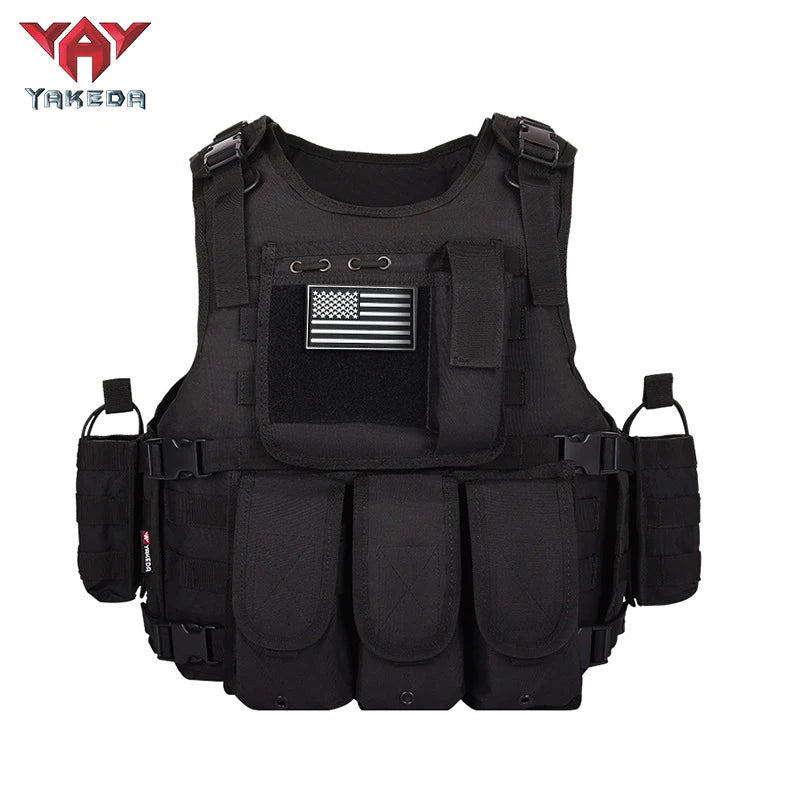 YAKEDA 600D polyester fabric amphibious hunting vest, detachable and expandable