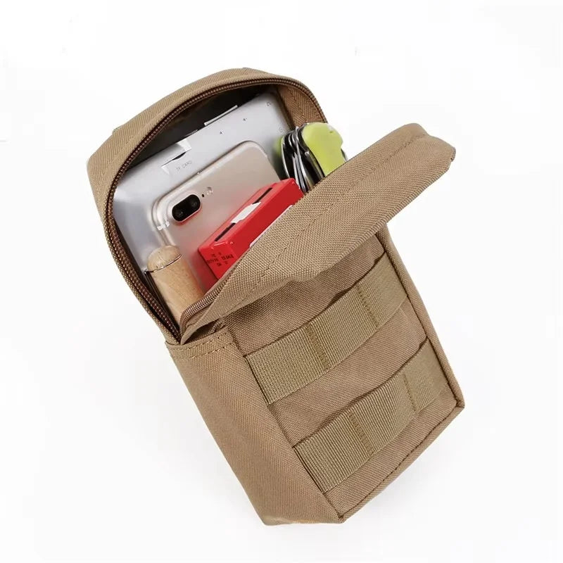 Outdoor Tactical Pouch Oxford EDC Molle Tool Pack Zipper Waist Accessories Durable Belt Camo Bag For Hunting Hiking Sports