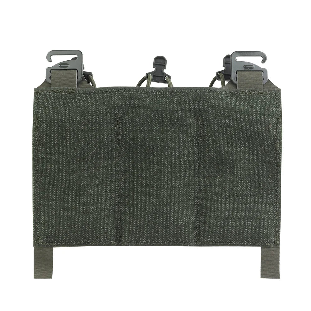 OPHIDIANTAC MOLLE Magazine Pack with Elastic Cord Handle Triple Mag Plate Hunting Accessory with Magic Tape