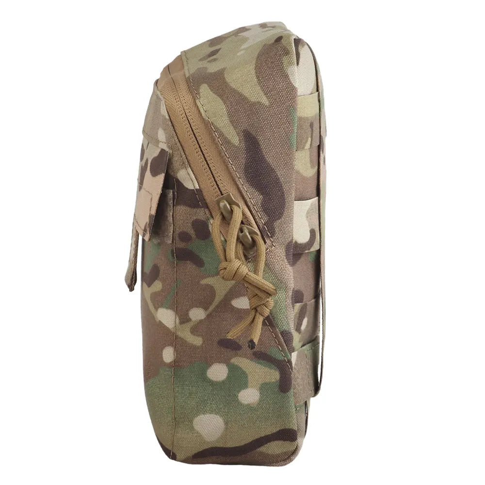 Lightweight Multi-Functional MOLLE EDC Storage Pouch Two-Way Zipper Quick Access Fits Plate Carrier for Hunting Shooting Gear