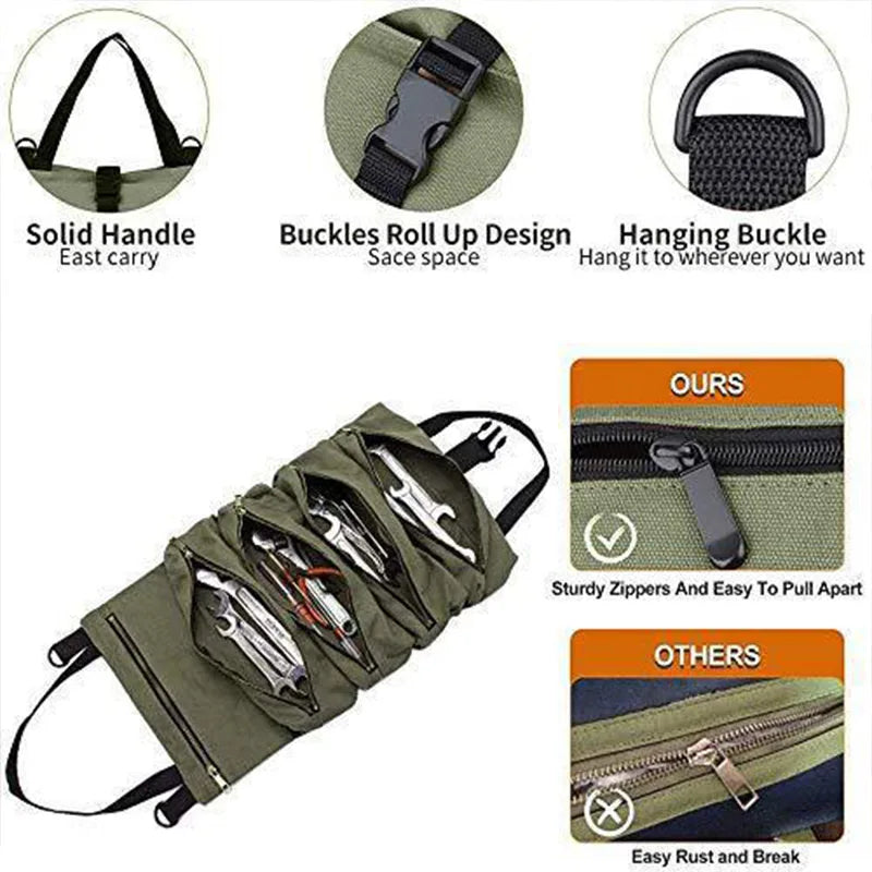 Multi-Purpose Tool Bag Portable Oxford Cloth Storage Bag For Mechanics Electricians Carpenters Hardware Tools Classification Bag