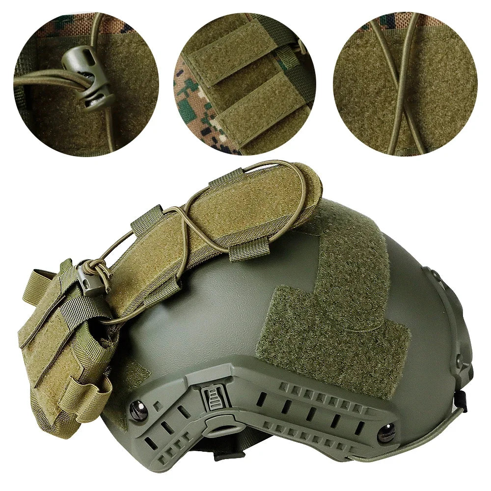FAST Tactical Helmet ABS Lightweight with Battery Pack Storage Bag for Outdoor Activities Training And Rapid Protection