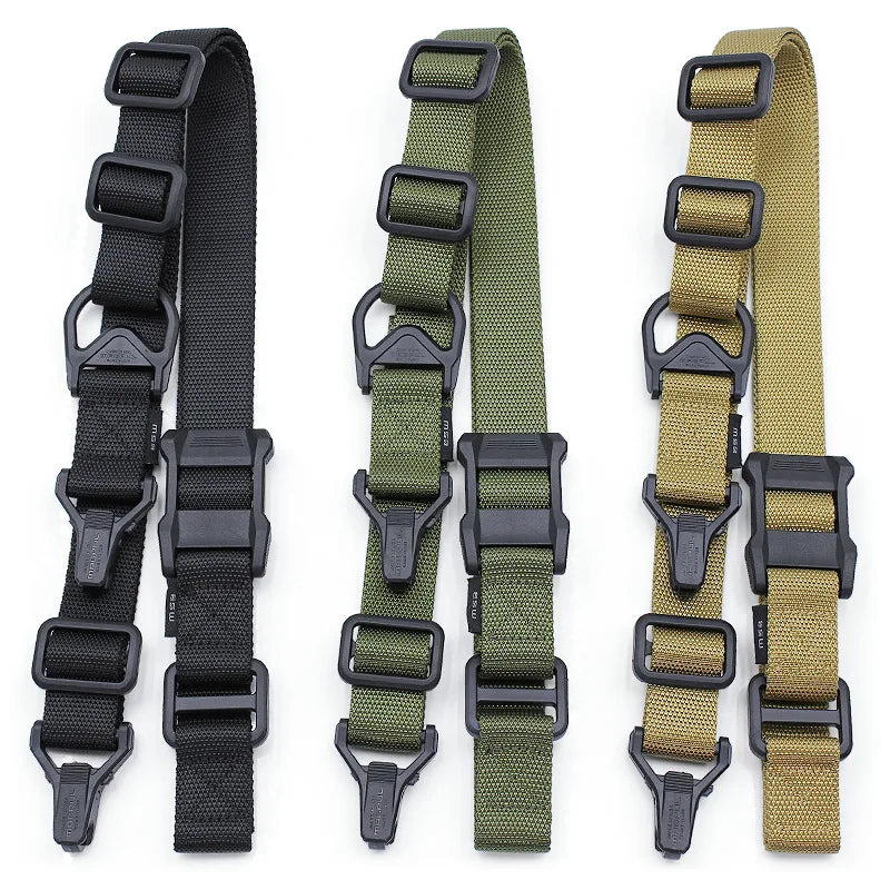 MS3 Tactical Multi Purpose Sling Single Double Point Adjustable Strap Outdoor CS Training Portable Carry Shoulder Belt