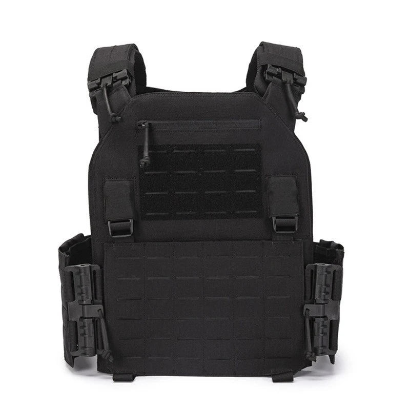 New Combat Vest 6094 Quick Detachable Light Laser Cut Tactical Vest Black Gear to Carry Protective Plate