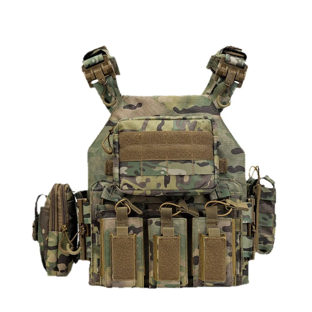 1000D JPC Tactical Vest with Pouches Modular MOLLE Plate Carrier Quick Release Outdoor Hunting Airsoft Vest ﻿Hunting Vest